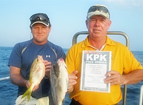 Chuck Anderson with his prize winning catch.